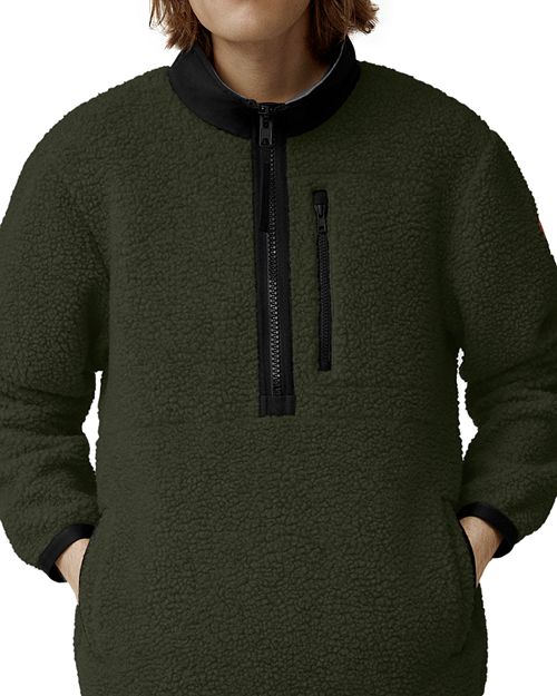Флисовый пуловер Renfrew Kind с высоким ворсом Canada Goose, цвет Green