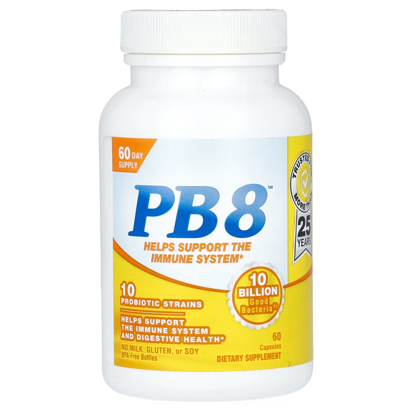 Nutrition Now PB8 10 миллиардов 60 капсул пробиотик nutrition now pb8 60 вегетарианских капсул