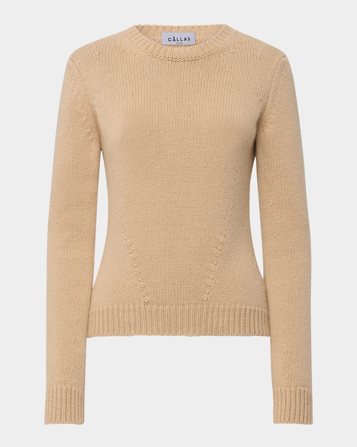 

Свитер Jeanne Cashmere с круглым вырезом Callas Milano, цвет Camel
