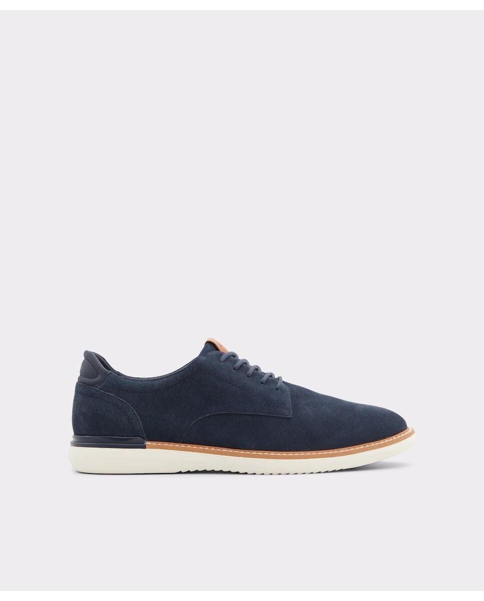 

Мужские синие кожаные кроссовки на шнуровке Aldo, темно-синий