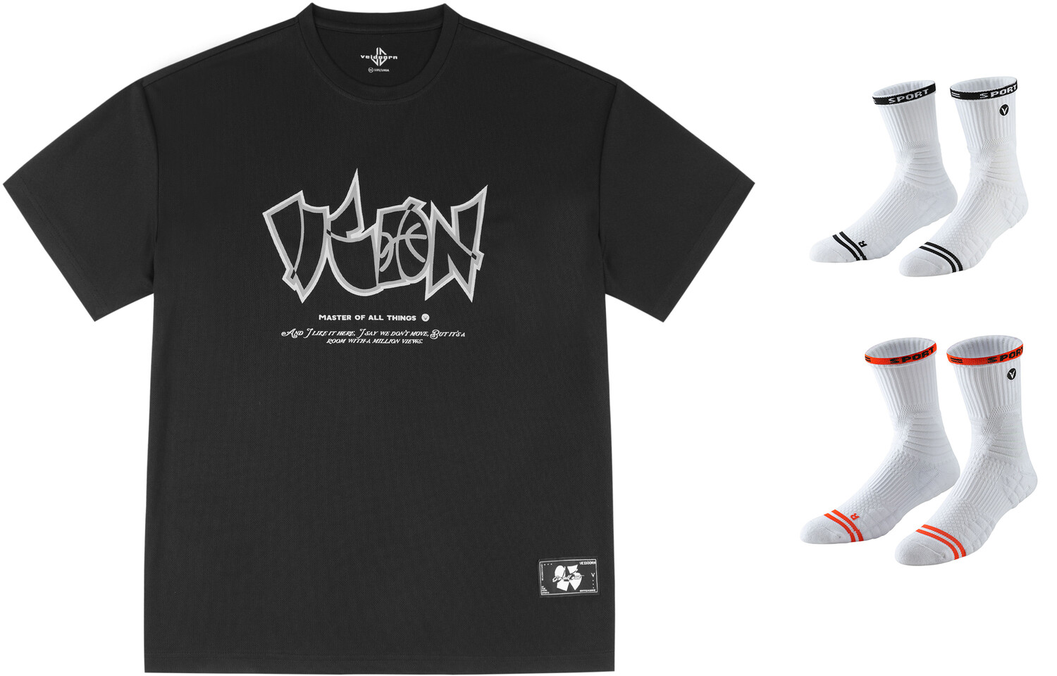 

Баскетбольная майка унисекс Veidoorn, цвет Klein Blue + a pair of basketball socks (random style and color)