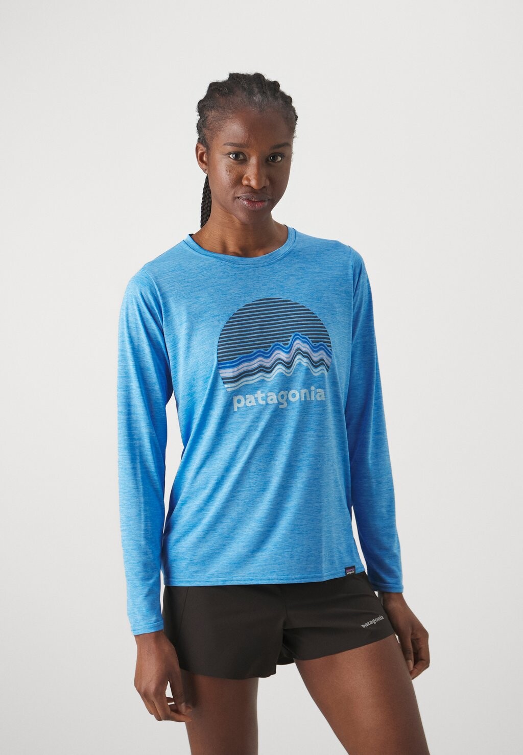 

Топ с длинными рукавами COOL DAILY GRAPHIC Patagonia, цвет vessel blue