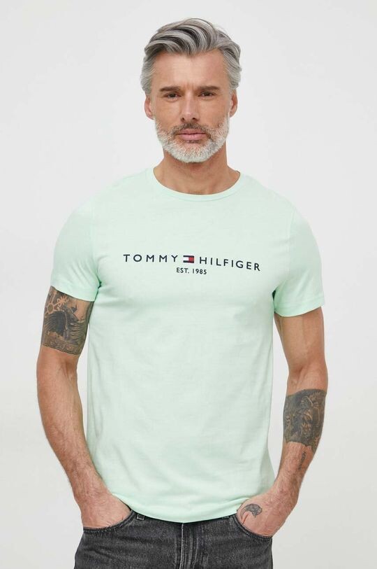 

Хлопковая футболка Tommy Hilfiger, зеленый