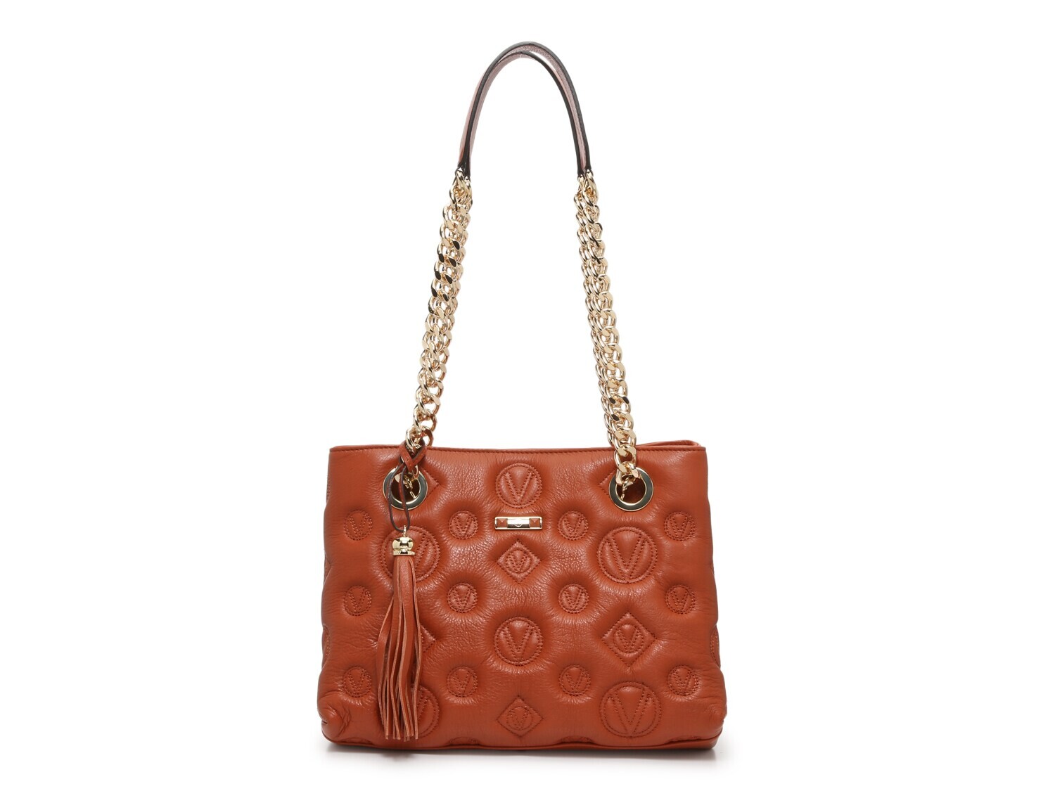 

Сумка кожаная Valentino Kali с тиснением логотипа, коричневый