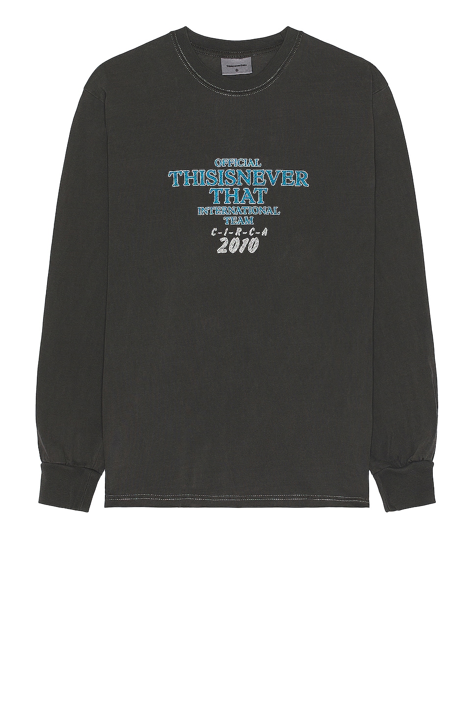 

Футболка Thisisneverthat Meteor Long Sleeve, цвет Charcoal