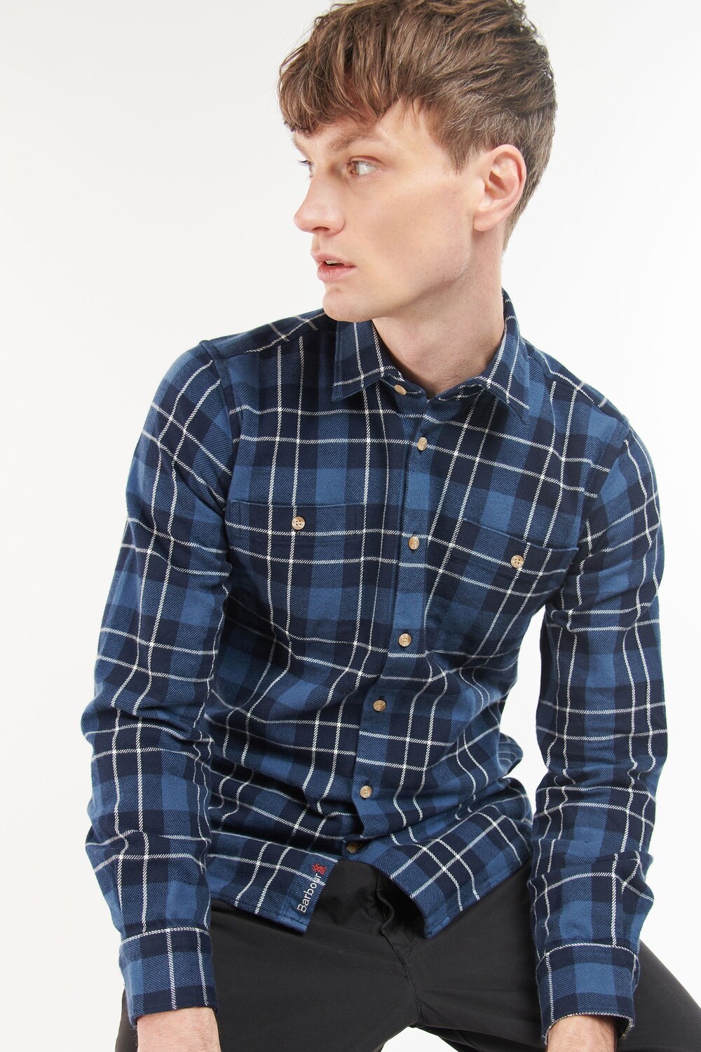

Рубашка в клетку Baysbarn Barbour, синий