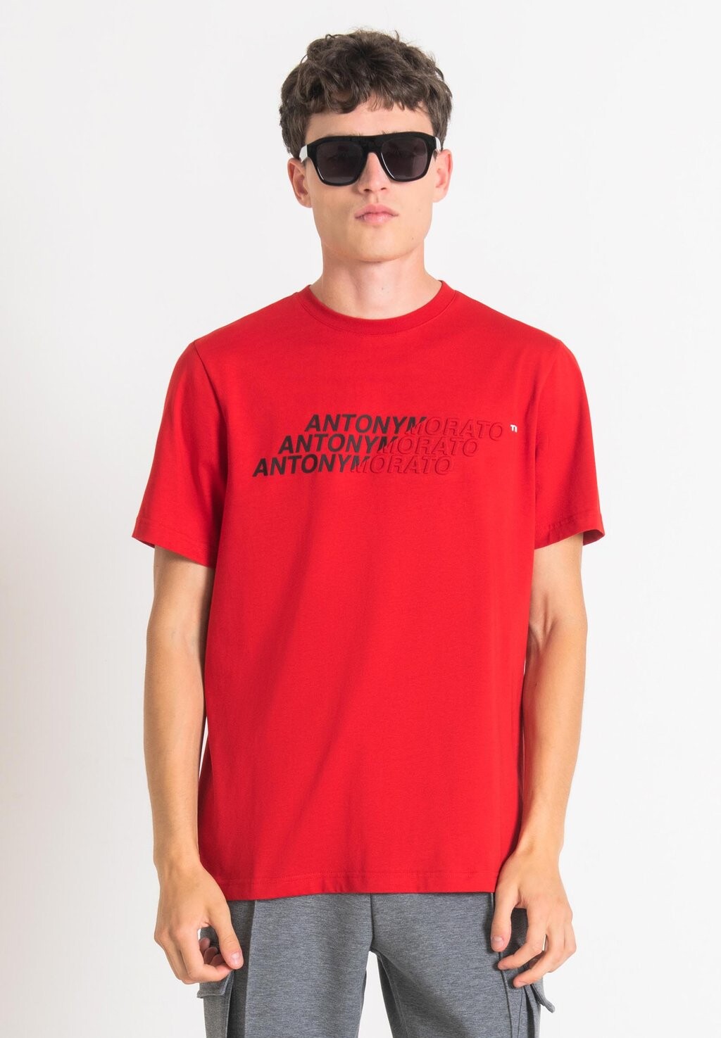 

Футболка с принтом Regular Fit Antony Morato, красный