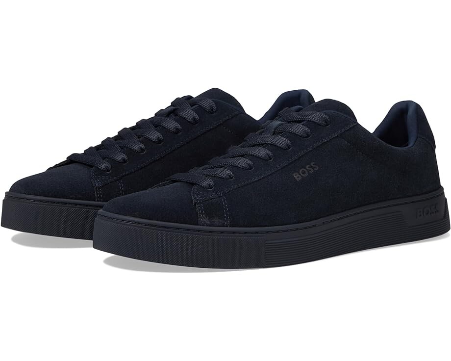 

Кроссовки BOSS Rhys Suede Tennis Sneaker, темно-синий