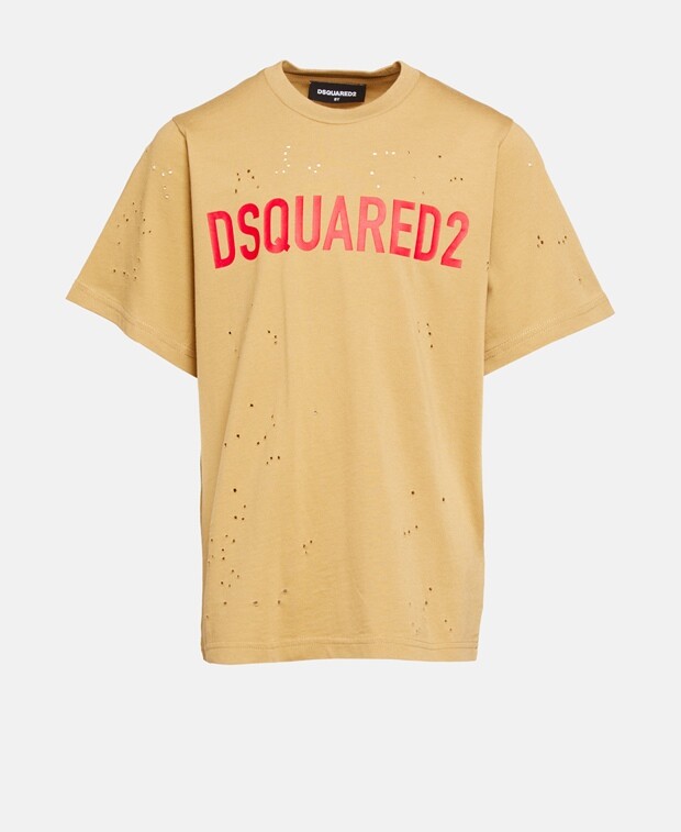 

Футболка Dsquared2, охра