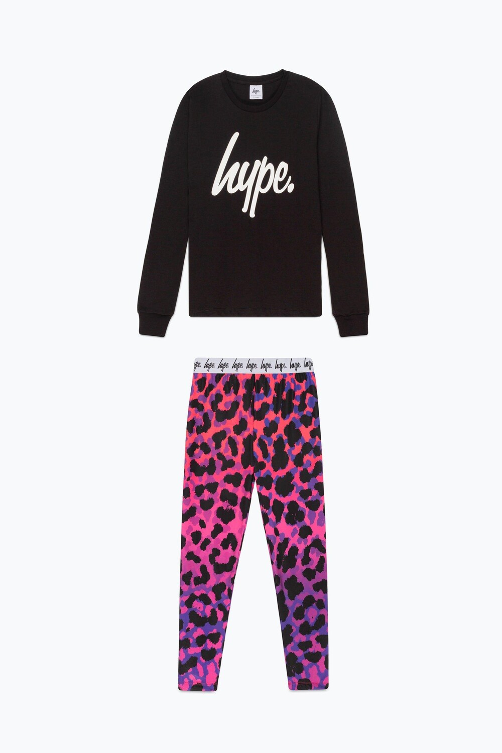 

Комплект из футболки и леггинсов Love Leopard L/S Hype, черный