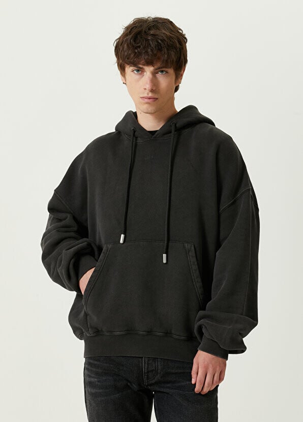 

Черная толстовка с капюшоном и принтом логотипа в виде рисунка Off-White, Черный
