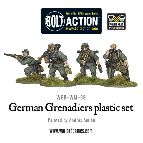 Фигурки German Grenadiers Warlord Games фигурки fallschirmjager german paratroopers warlord games