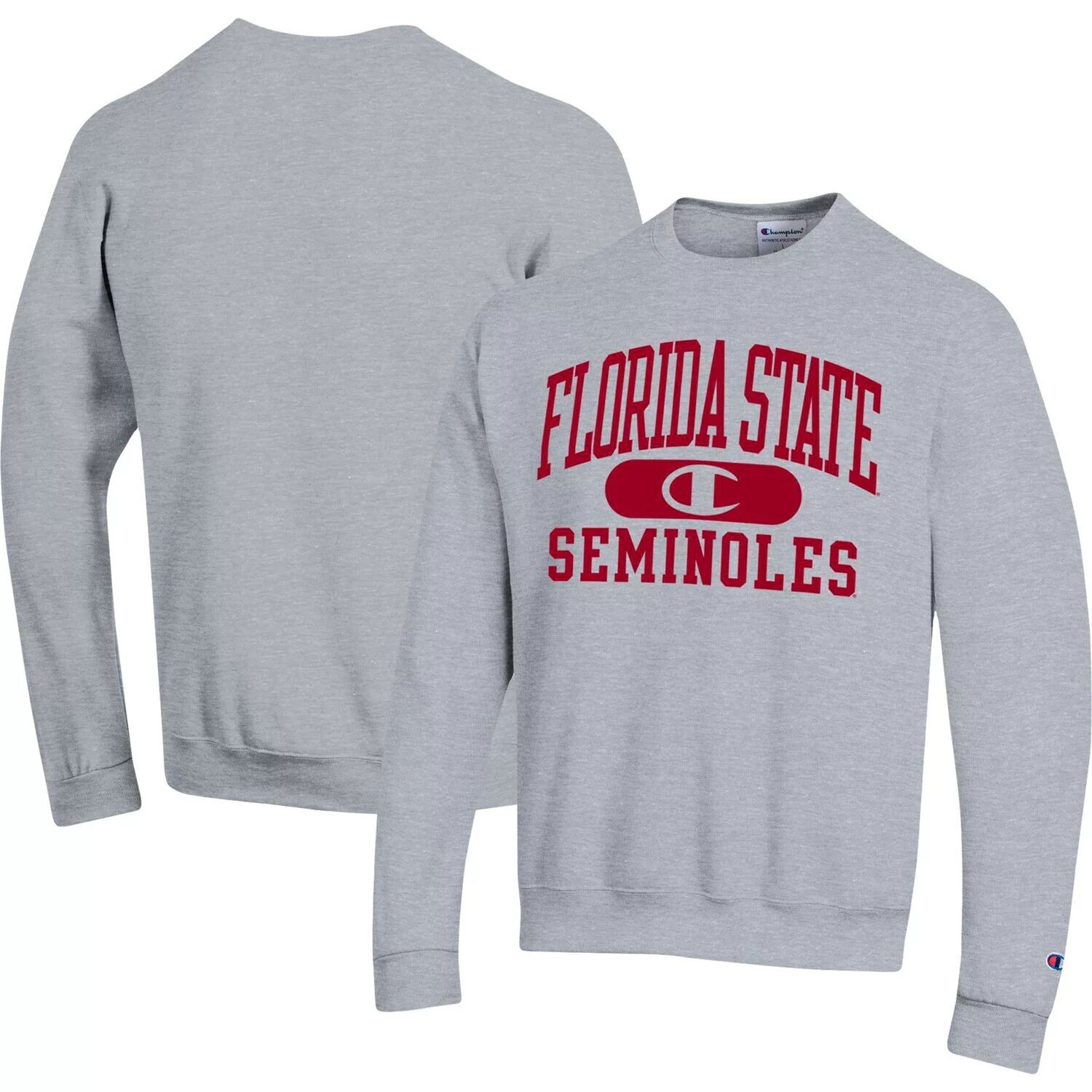 

Мужской свитшот Heather Grey Florida State Seminoles Arch Pill Champion