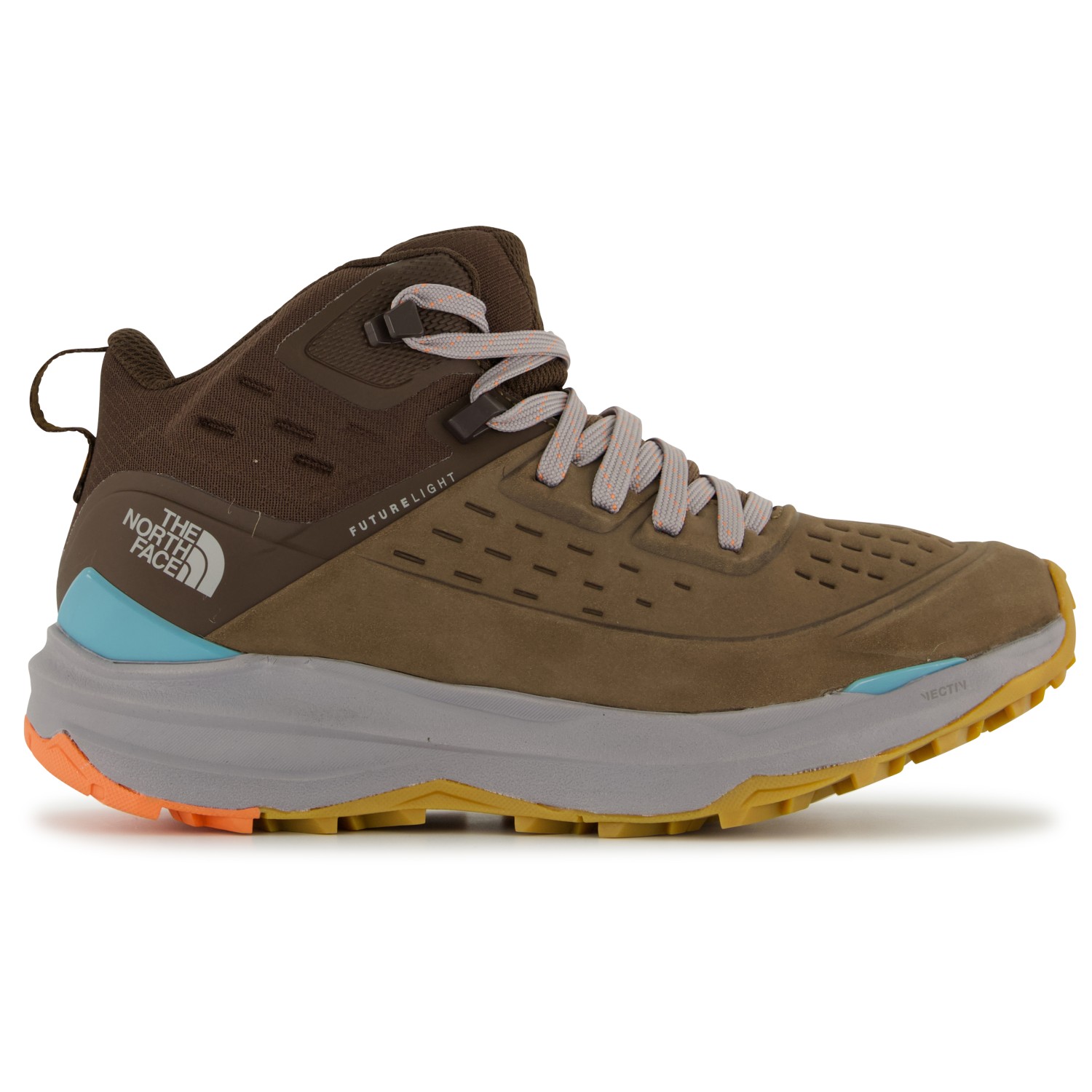 кроссовки vectiv exploris mid futurelight leather the north face серый Ботинки для прогулки The North Face Women's Vectiv Exploris 2 Mid Future LT LEA, цвет Bipartisan Brown/Demitass Brown