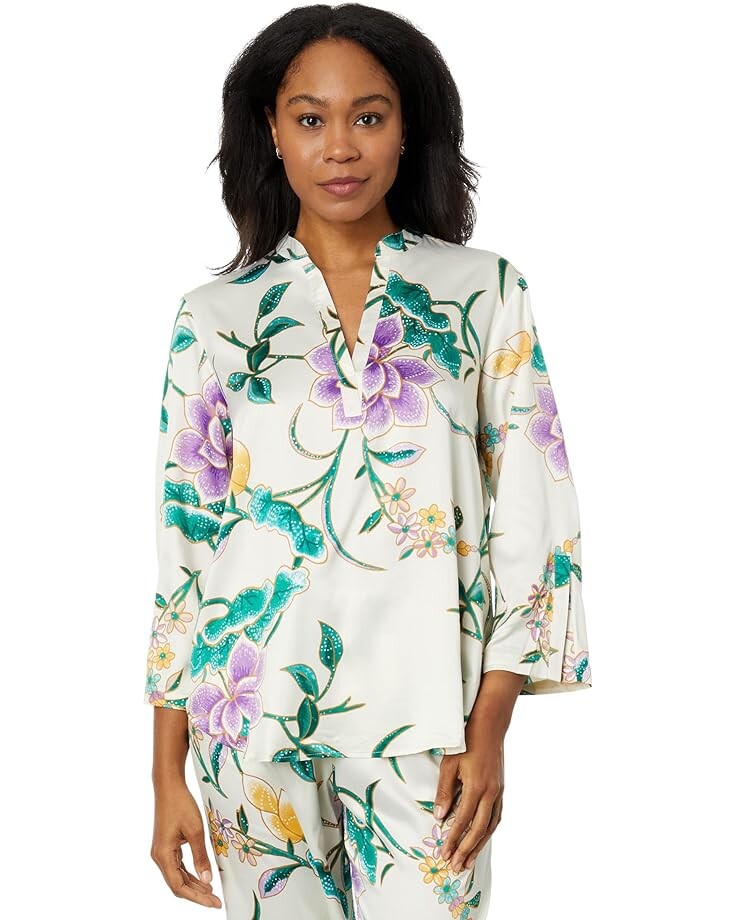 

Пижамный комплект N by Natori Sarasa Satin PJ Set, цвет Oatmeal Multi