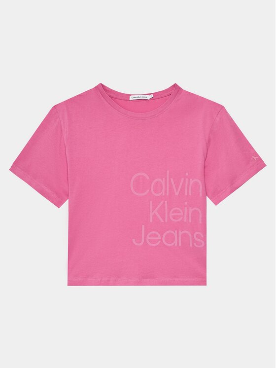 

Футболка свободного кроя Calvin Klein, розовый