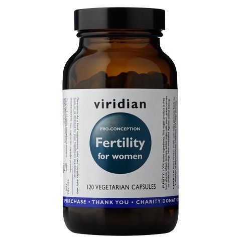 Препарат, поддерживающий фертильность у женщин Viridian Fertility For Women Płodność Dla Kobiet, 120 шт