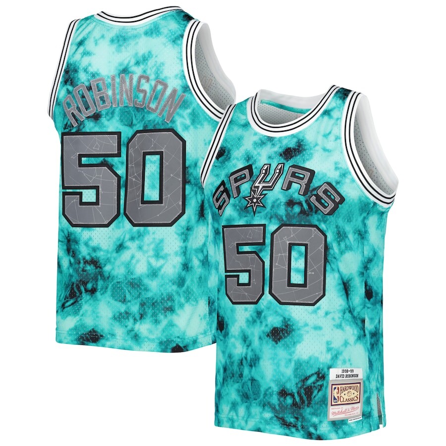 

Джерси Mitchell & Ness San Antonio Spurs, бирюзовый