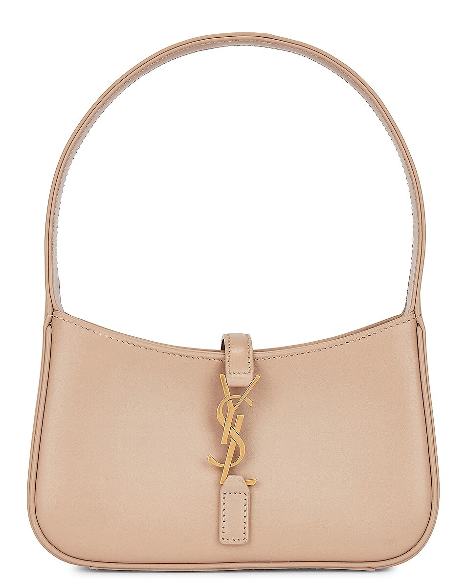 

Сумка-хобо Saint Laurent Mini Le 5 A 7, цвет Dark Beige