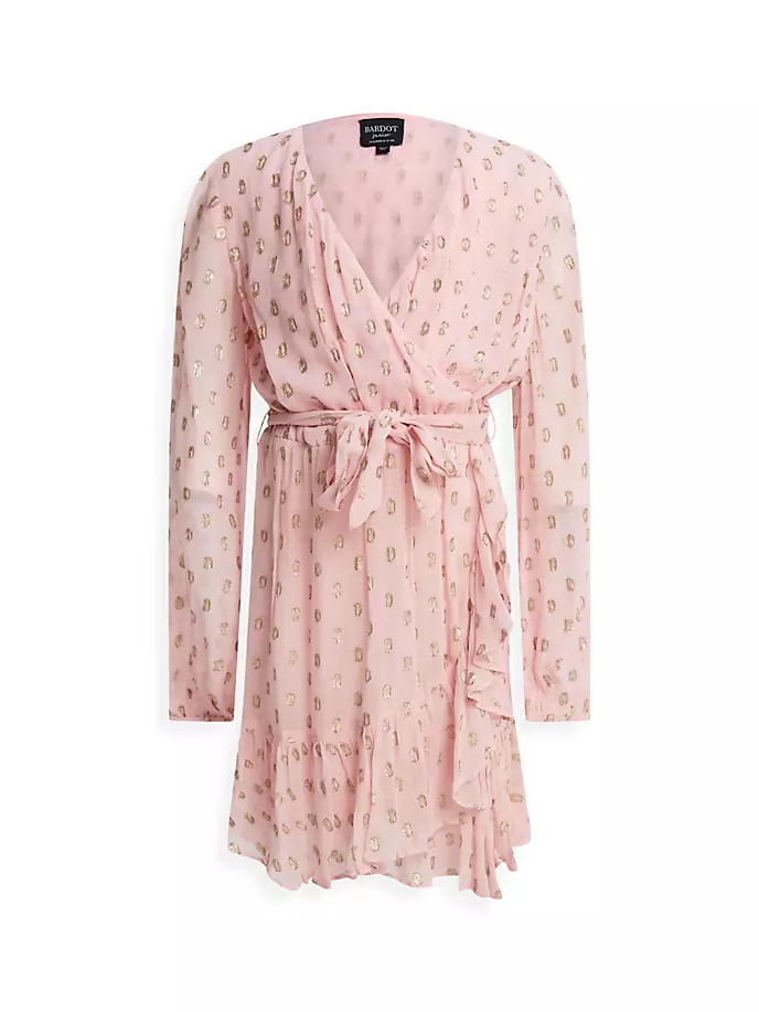 Платье с запахом Antonella для девочек Bardot Junior, цвет pink spot