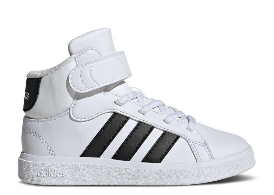 

Кроссовки adidas Grand Court Mid K, белый/черный