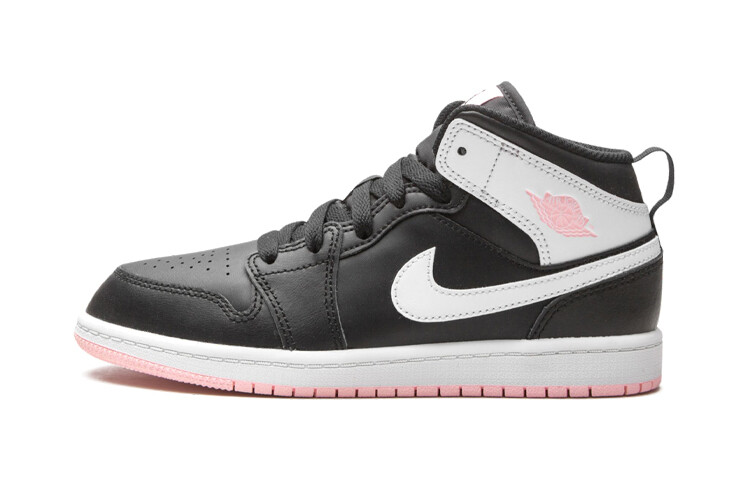 

(BP) Кроссовки Air Jordan 1 Mid Черный Розовый