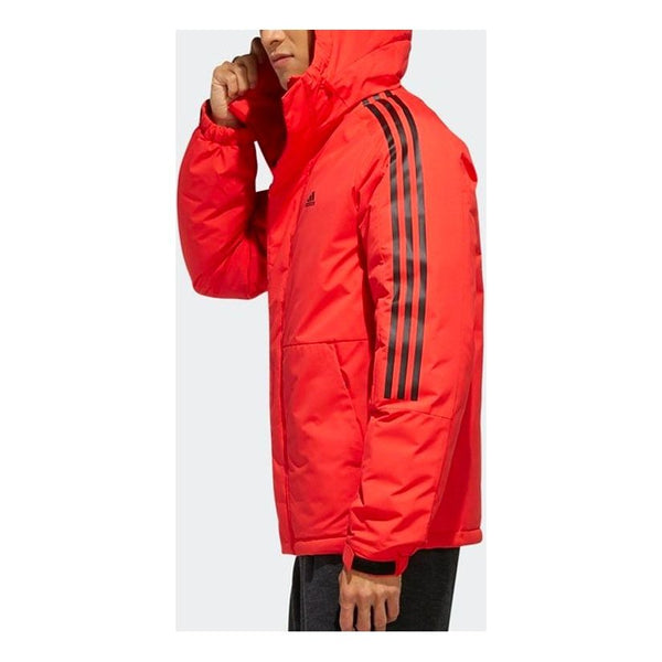 Пуховик adidas Outdoor waterproof Sports Woven Stay Warm Down Jacket Red, красный цена и фото