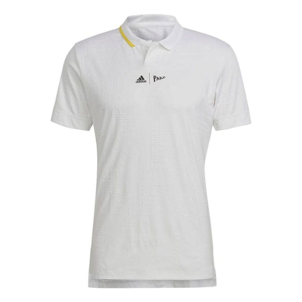 Футболка Men's adidas Colorblock Logo Tennis Short Sleeve White Polo Shirt, белый футболка adidas colorblock logo printing short sleeve white t shirt белый