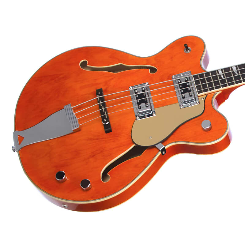

Басс гитара Eastwood Guitars Classic 4 Bass - Orange - Short Scale Semi-Hollow Body - NEW!