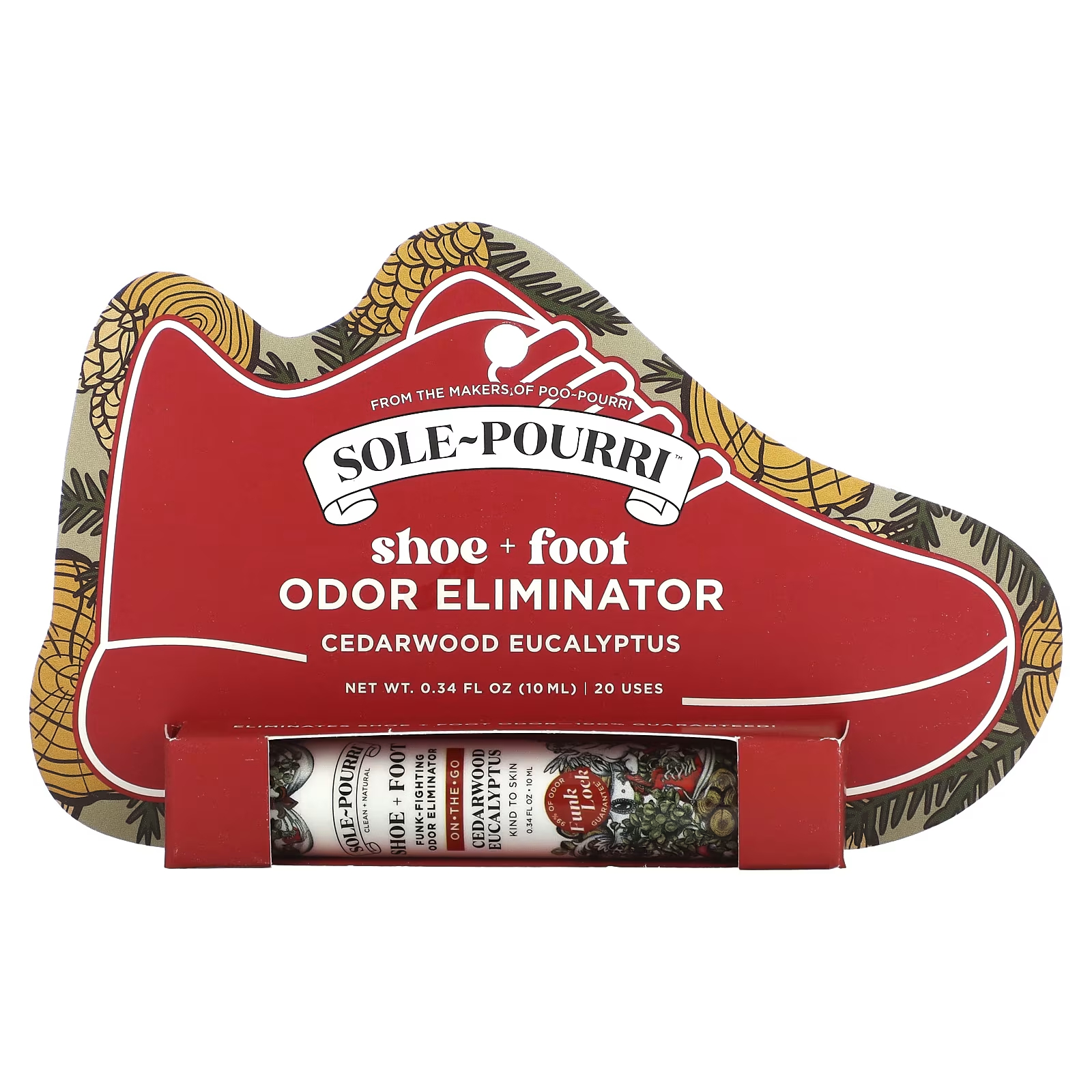 цена Средство для борьбы с неприятным запахом ног Poo-Pourri Sole-Pourri Shoe+ кедр и эвкалипт