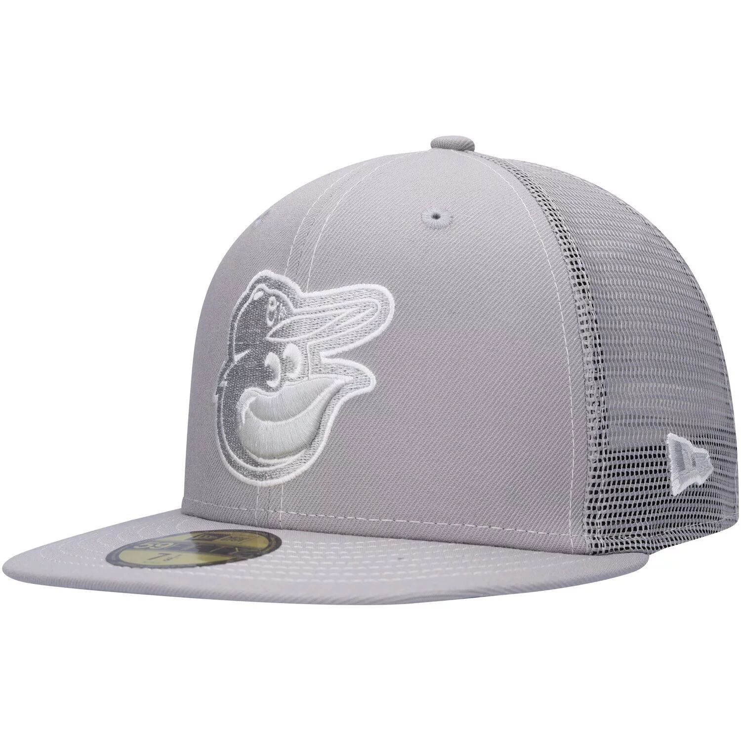 

Мужская серая кепка New Era Baltimore Orioles 2023 для тренировки мяча на поле 59FIFTY Облегающая шляпа