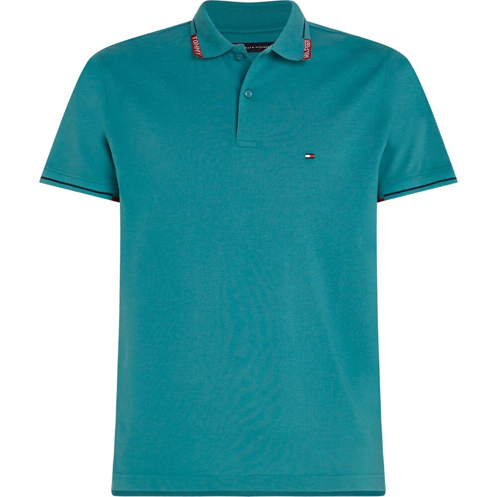

Поло с коротким рукавом Tommy Hilfiger Collar Placement Reg, зеленый