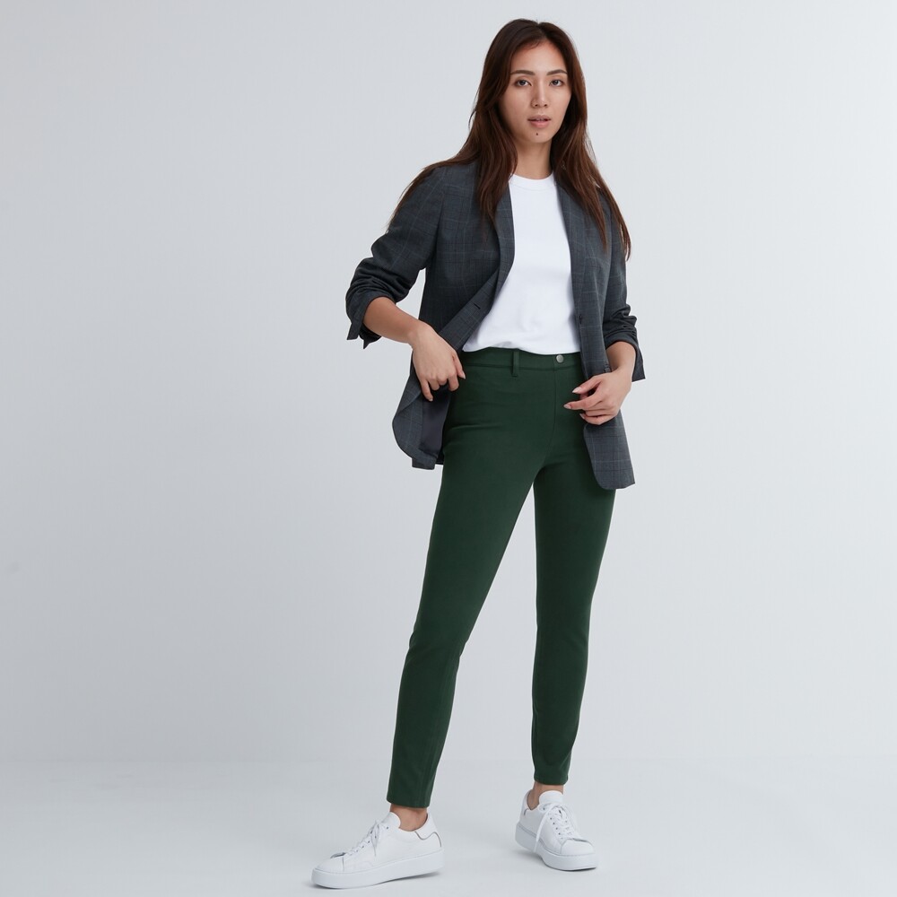 

Брюки Uniqlo эластичные, темно-зеленый