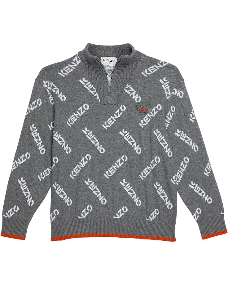 Свитер Kenzo Zip-Up Cardigan, цвет Grey Marl Medium
