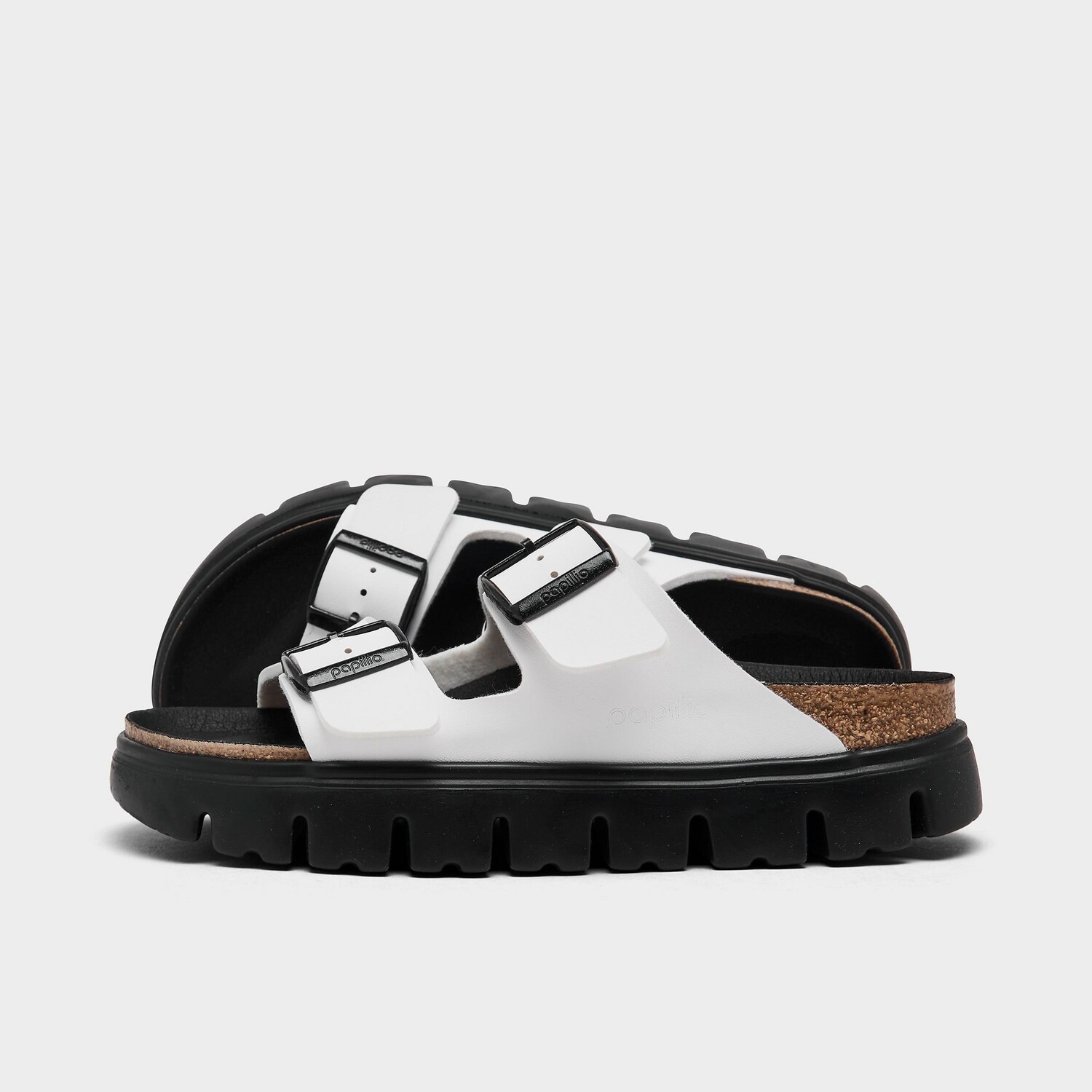 

Женские сандалии на платформе Birkenstock Arizona на массивной платформе Birko-Flor, белый