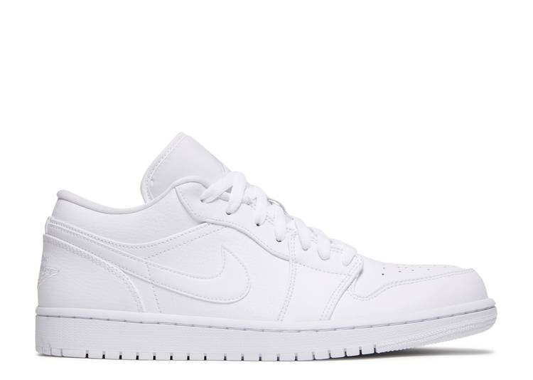 

Кроссовки AIR JORDAN 1 LOW 'TRIPLE WHITE', белый, Белый;серый