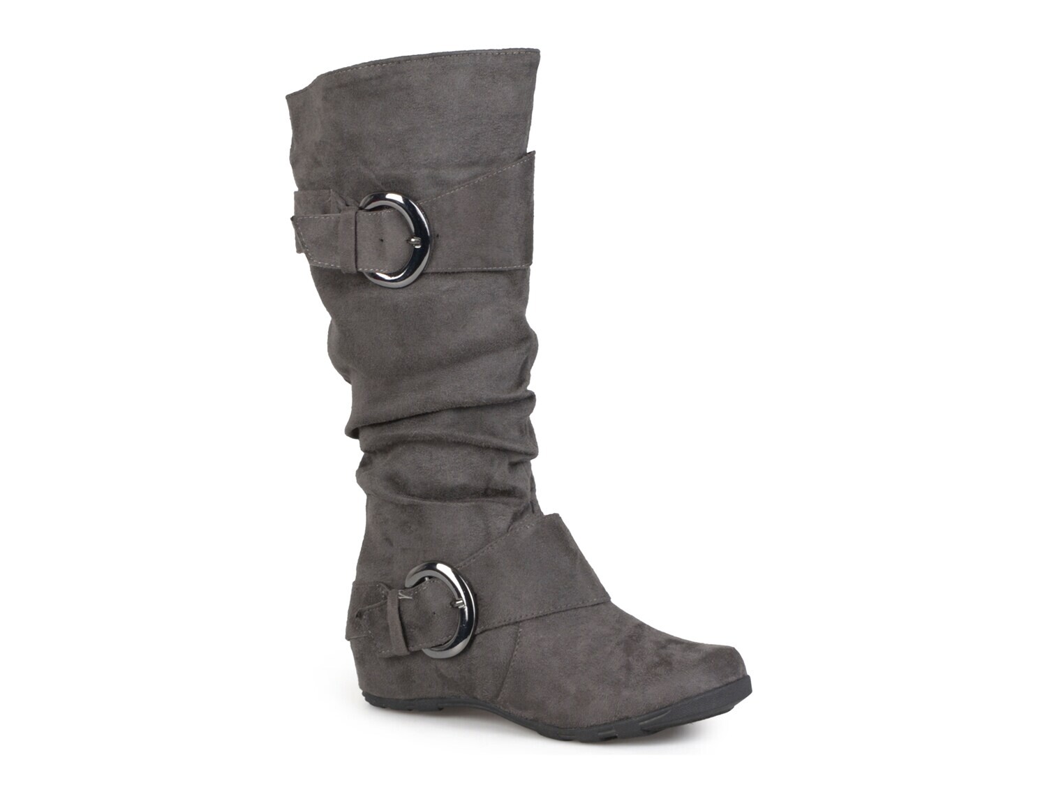

Ботинки Journee Collection из искусственной замши, серый