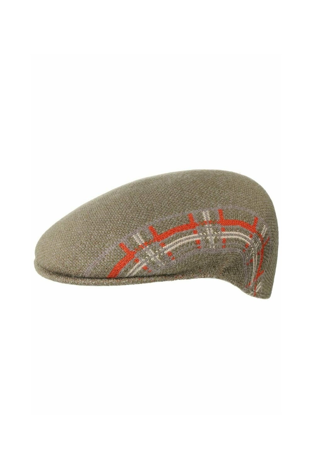 

Шапка PLAID STRIPE 504 Kangol, цвет oliv