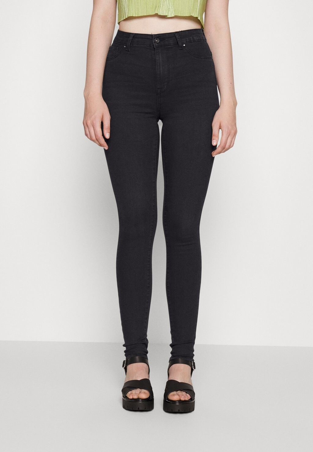 

Джинсы Skinny Fit ONLY Onlmila Iris Lank Pimbox, выстиранный черный