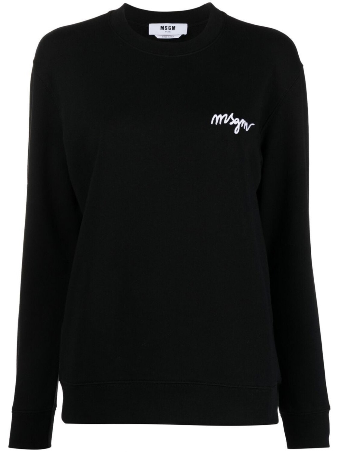 

MSGM толстовка с вышитым логотипом, черный