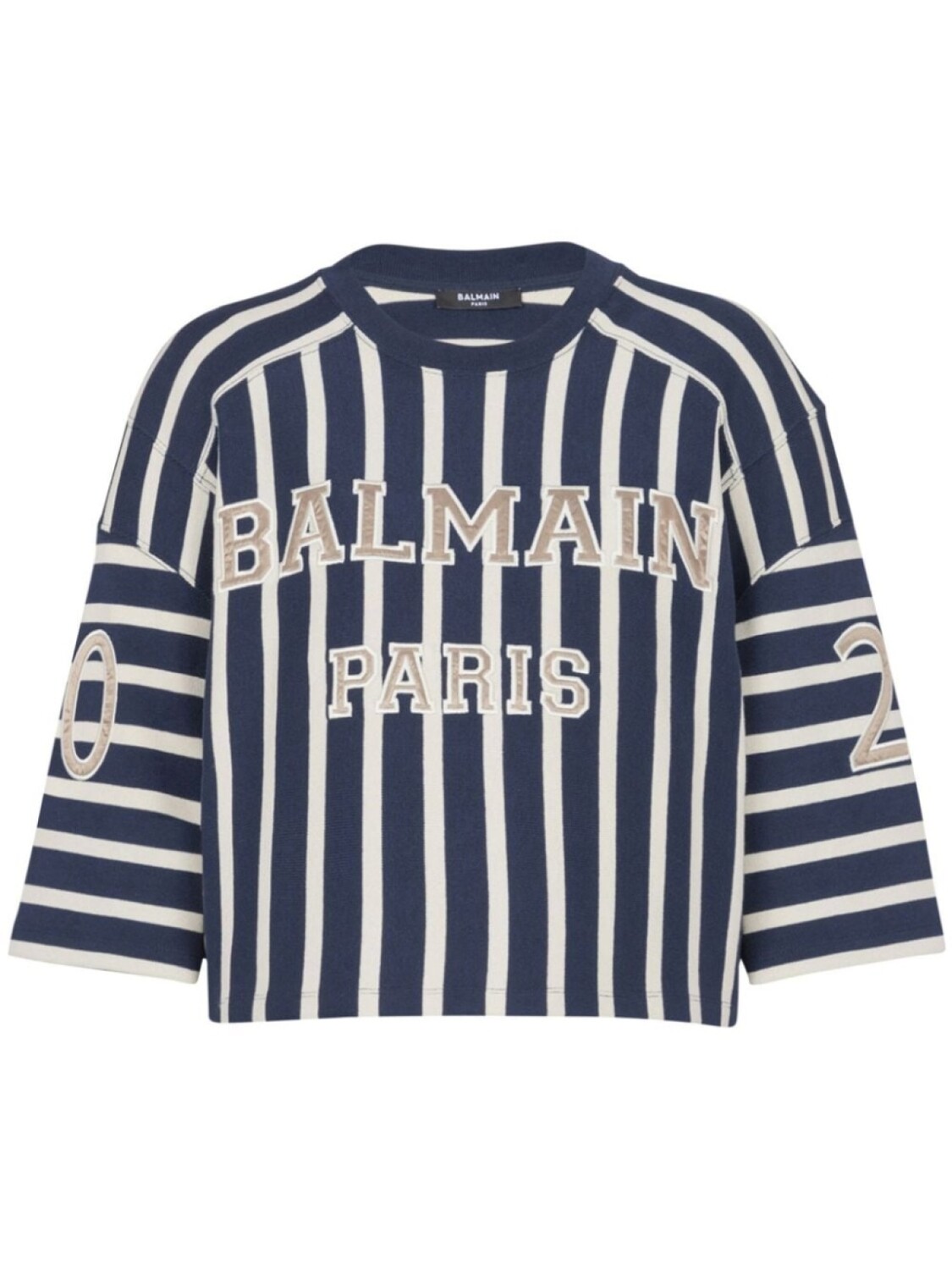 

Balmain футболка в полоску, синий