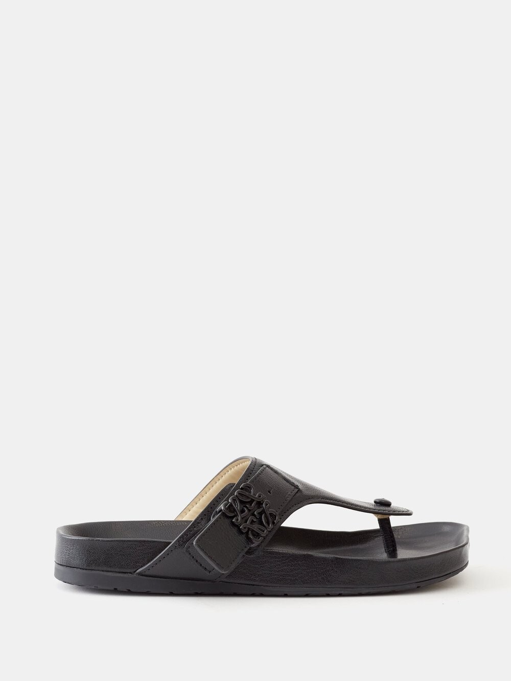 

Кожаные сандалии comfort с пряжкой anagram 35 LOEWE, черный
