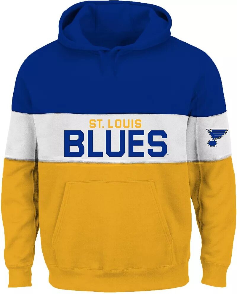 

Пуловер с капюшоном NHL Big & Tall St. Louis Blues Color Block Royal