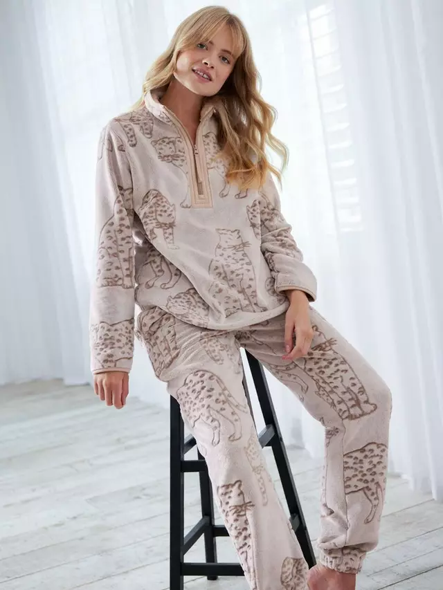 

Толстовка Chelsea Peers Leopard Fleece, коричневый