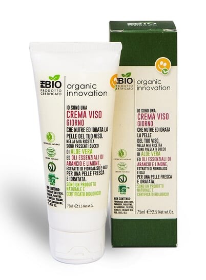 

Василек и ягоды годжи, натуральный дневной крем для лица с алоэ, 75 мл Organic Innovation