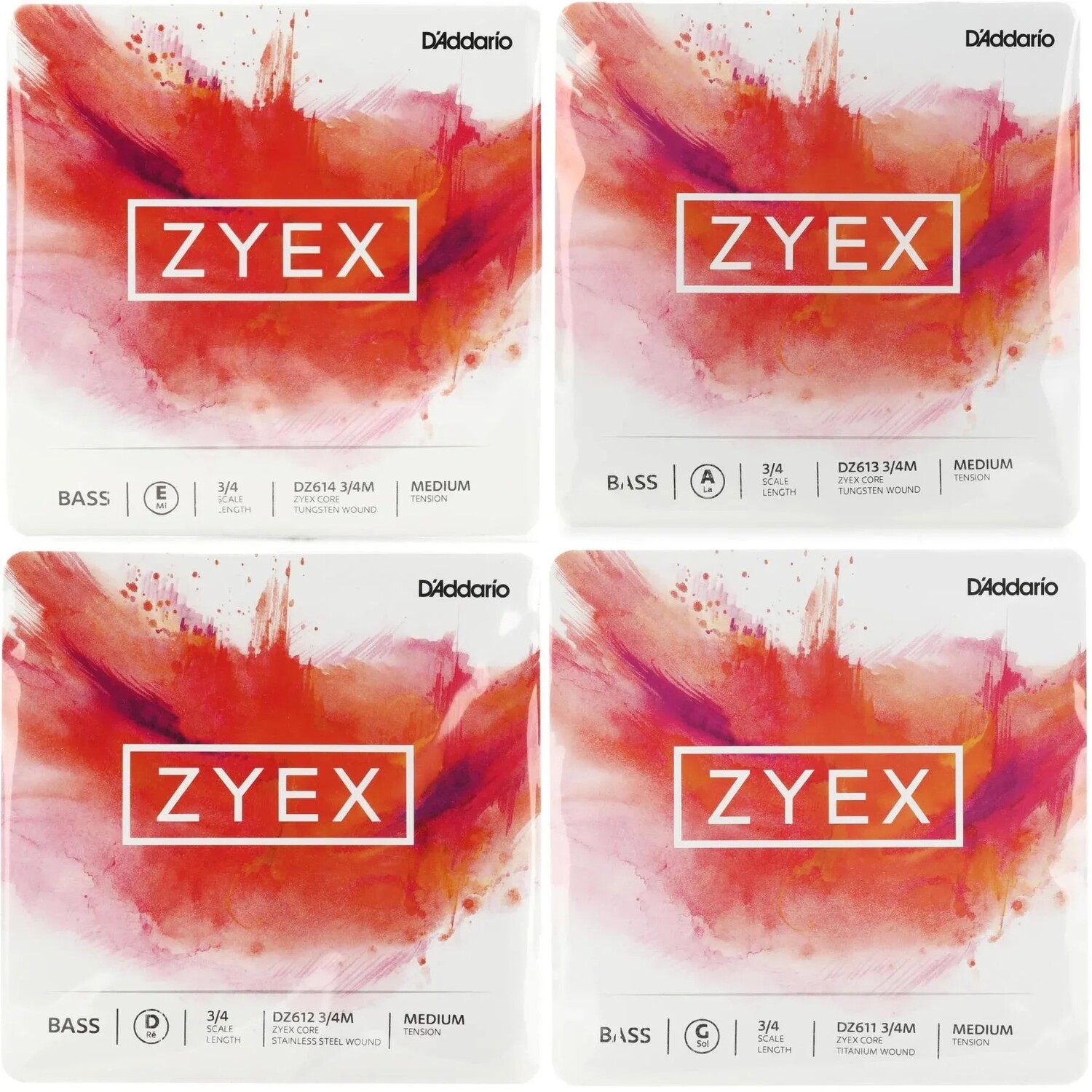 

Новый набор контрабасов D'Addario Zyex - размер 3/4