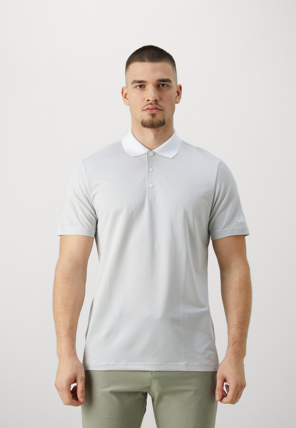 Рубашка-поло Ottoman adidas Golf, цвет white/grey two кроссовки adidas grand court 2 0 цвет grey two ftwr white grey two