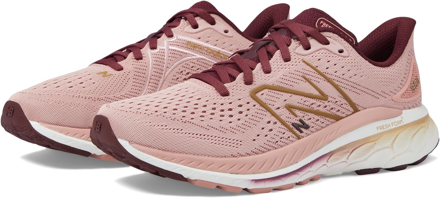 

Кроссовки Fresh Foam X 860v13 New Balance, цвет Pink Moon/NB Burgundy, Розовый