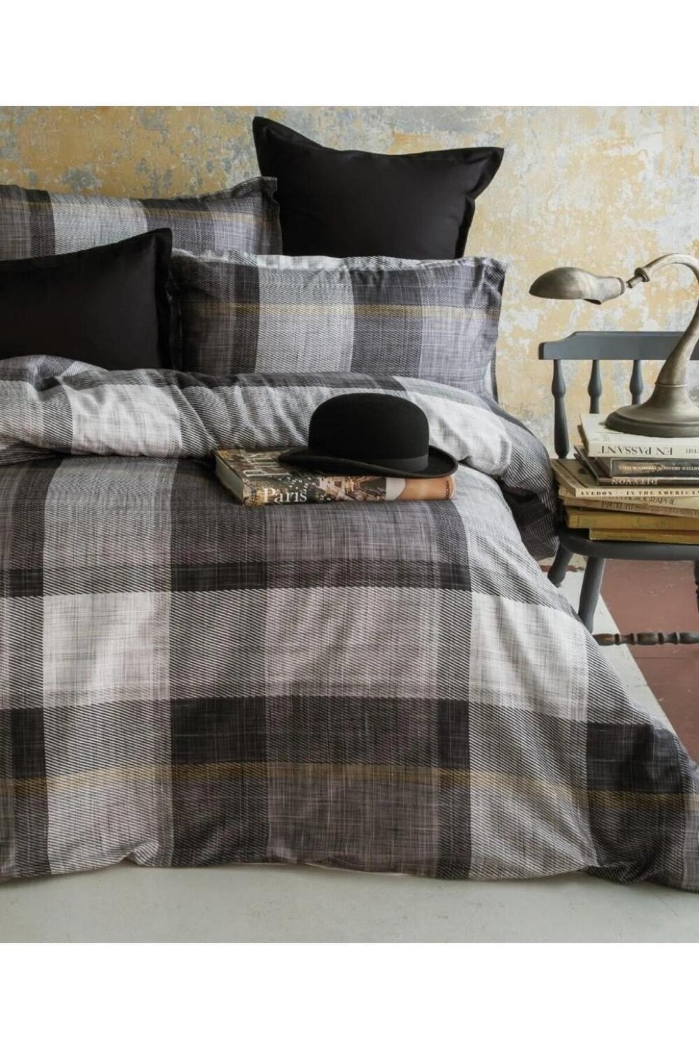 

Комплект пододеяльников Issimo Dunloe Issimo Home двойной, черный