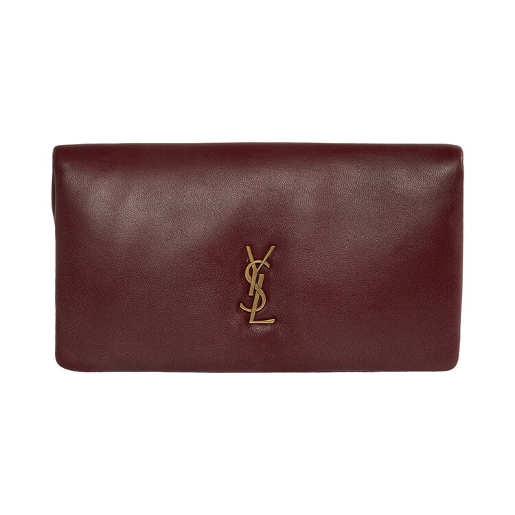 

Кошелек Saint Laurent Large Bi-Fold Wallet, цвет Rouge Merlot